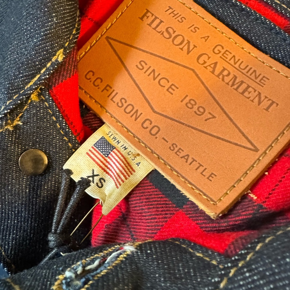 Filson Lined Denim Short Cruiser Jacket USA MADE - Picture 4 of 6